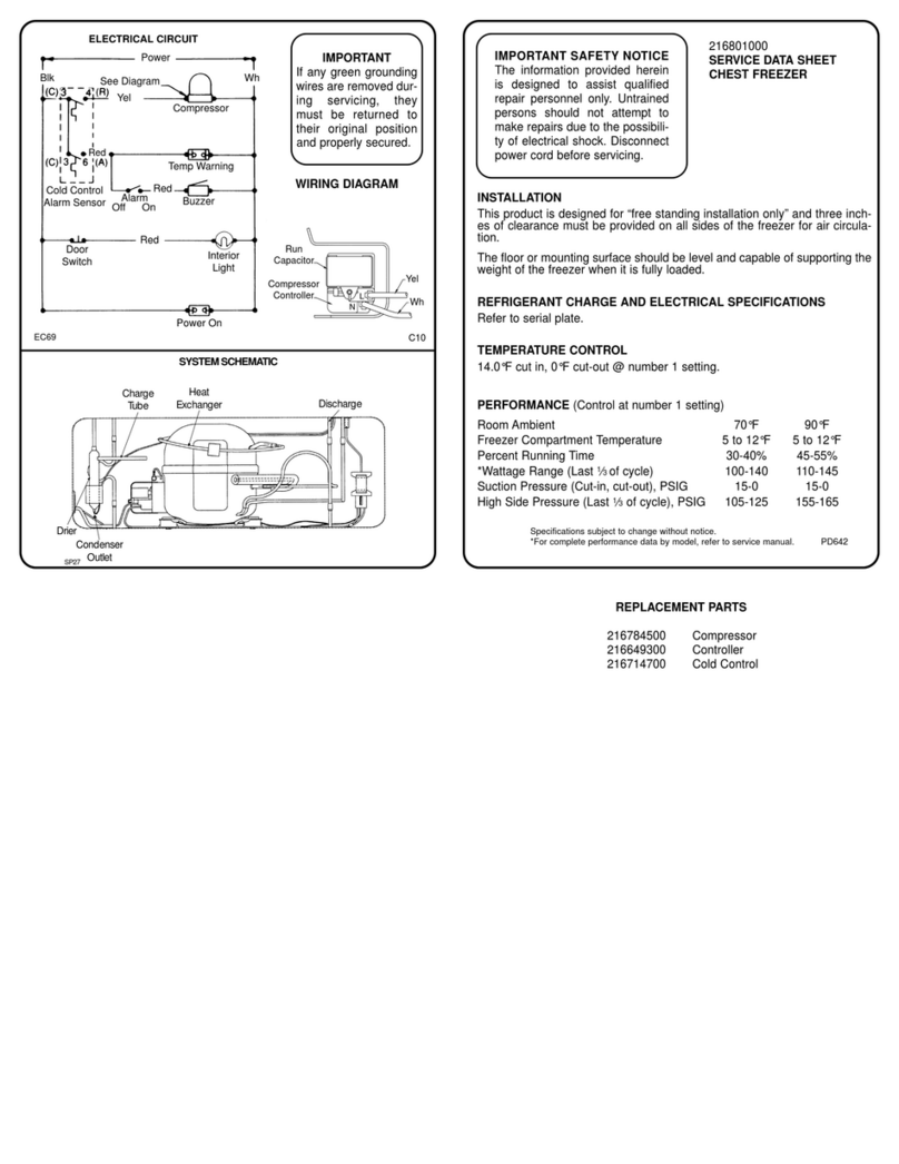 Frigidaire FFC18K1CW1 User guide Frigidaire FFC18K1CW1 User guide