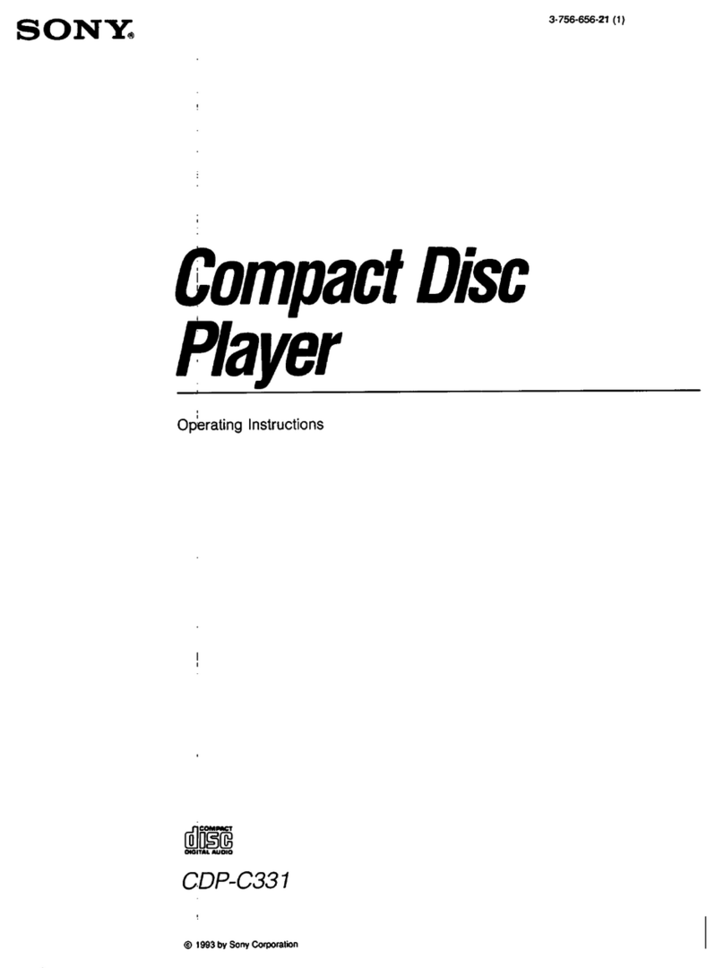 Sony CDP-C331 - Compact Disc Player User manual
