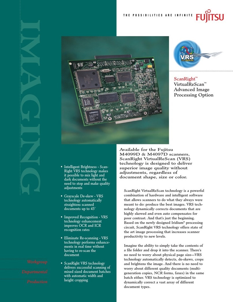 Fujitsu M4097D - Fb 50PPM SCSI A3 Dupl 100Sht Adf User manual