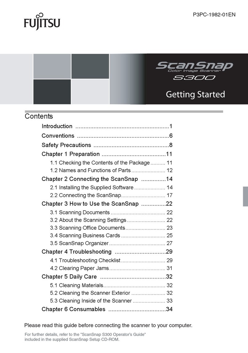 Fujitsu ScanSnap S300 Getting started guide Fujitsu ScanSnap S300 Getting started guide