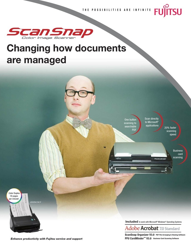 Fujitsu ScanSnap S500 User manual