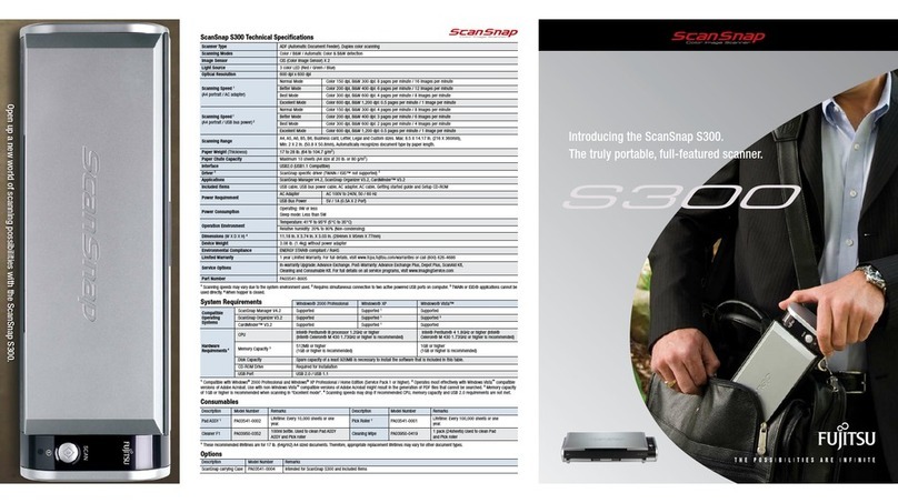 Fujitsu ScanSnap S300 User manual