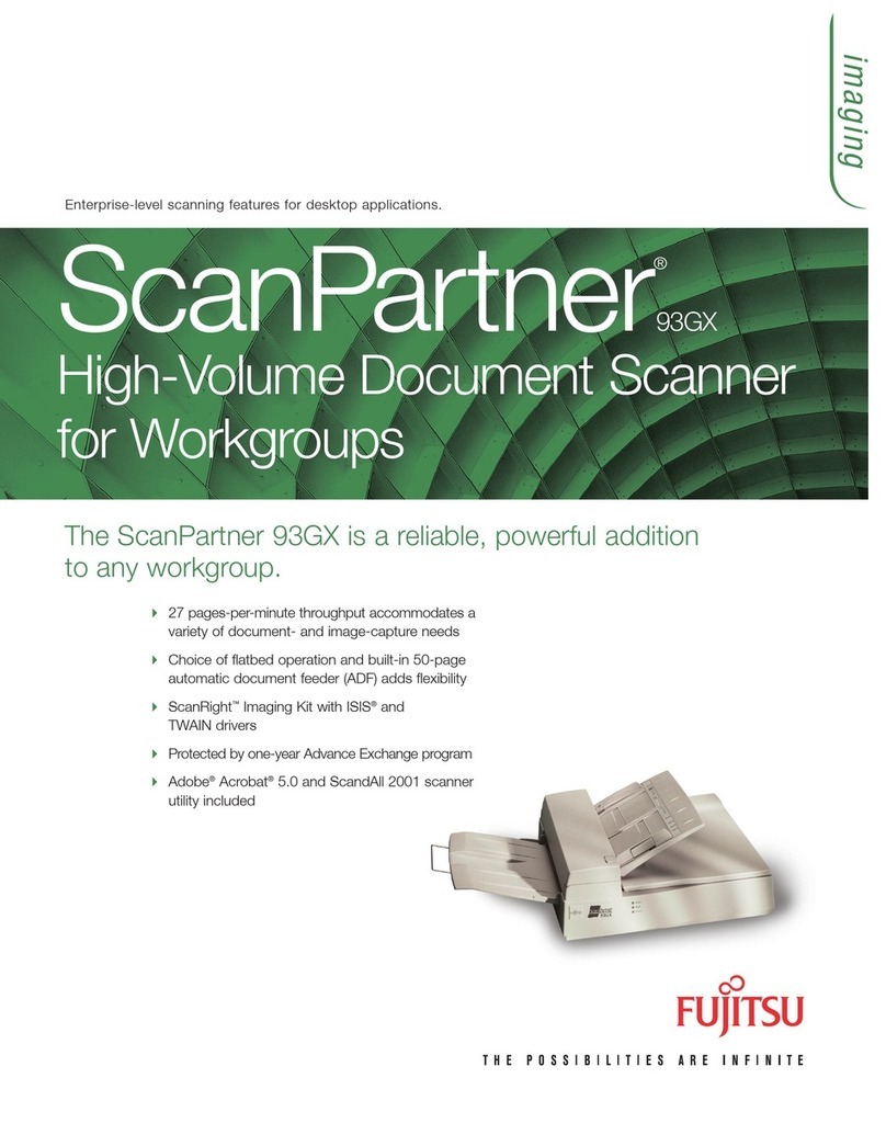 Fujitsu ScanPartner 93GX User manual Fujitsu ScanPartner 93GX User manual