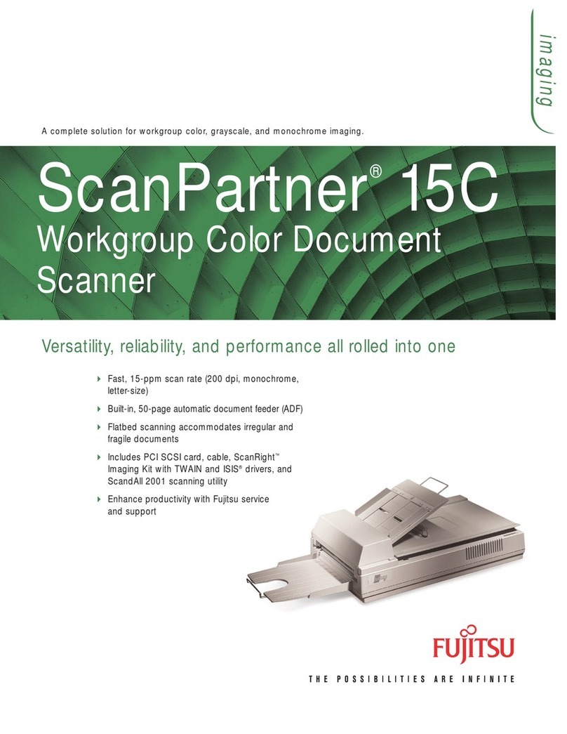 Fujitsu ScanPartner 15C User manual Fujitsu ScanPartner 15C User manual