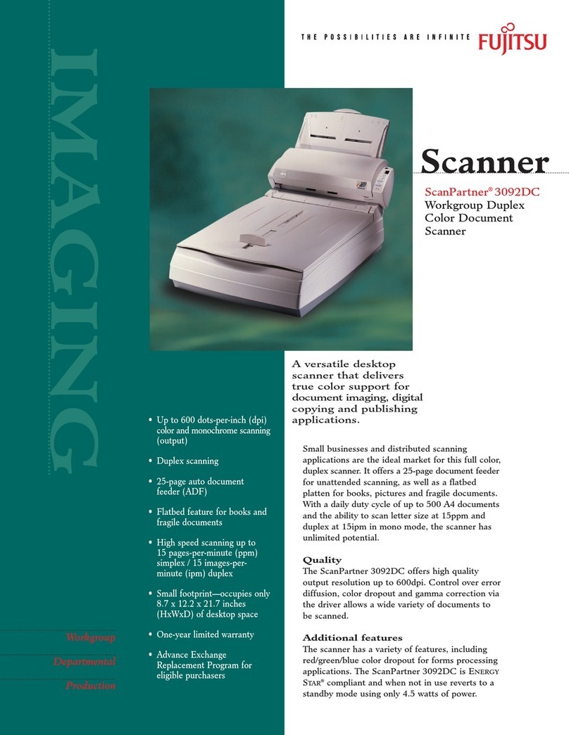 Fujitsu ScanPartner 3092DC User manual