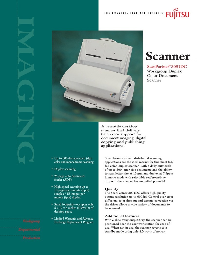Fujitsu ScanPartner 3091DC User manual Fujitsu ScanPartner 3091DC User manual