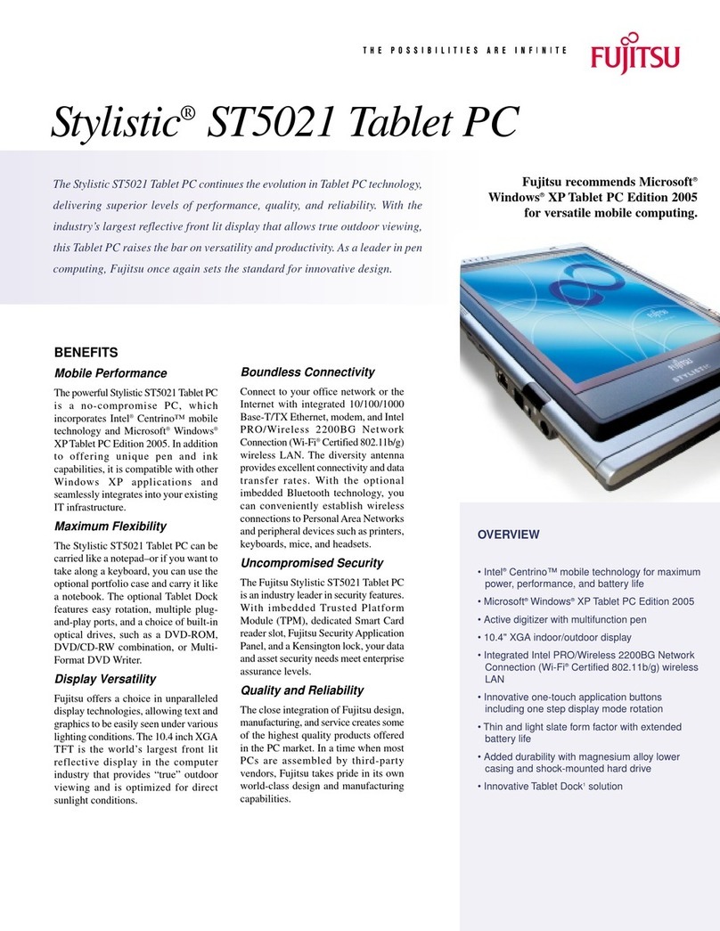Fujitsu Stylistic ST5021 User manual