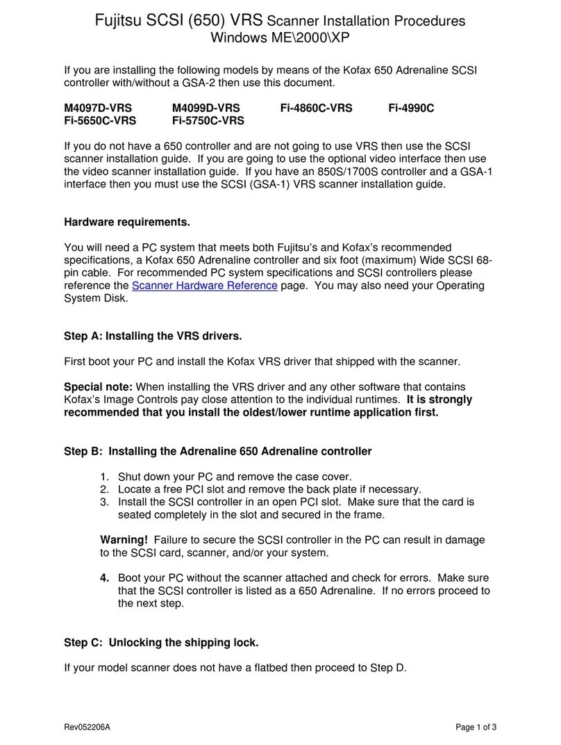 Fujitsu fi-4860C Reference guide