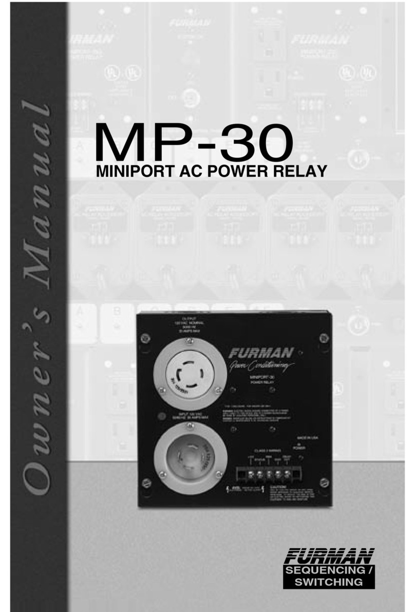 Furman MP-30 User manual