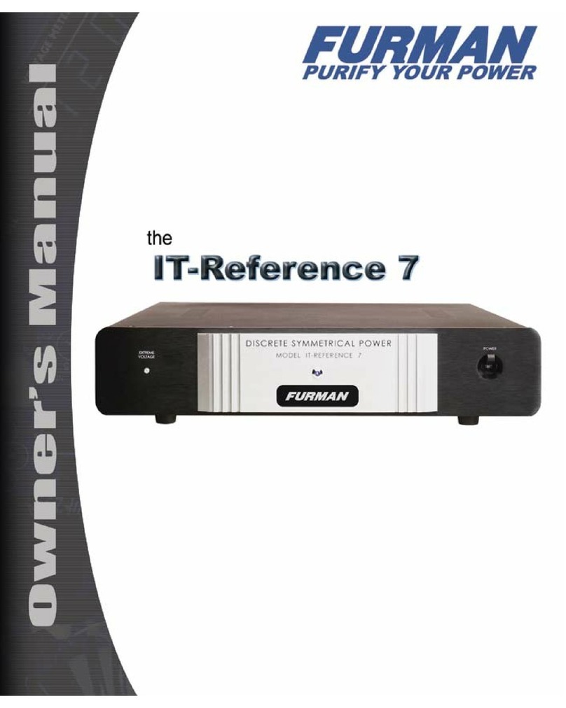 Furman ITReference7 User manual