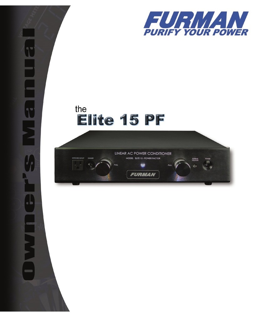 Furman Elite15PF owner's manual