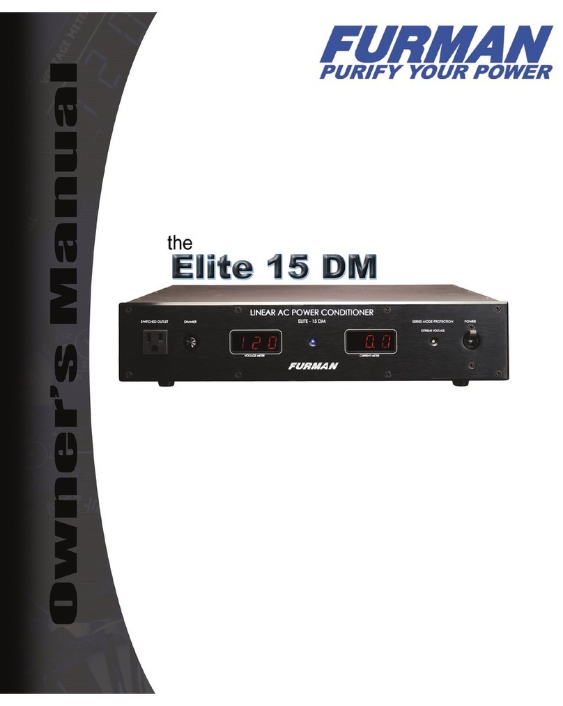 Furman Elite15DM User manual