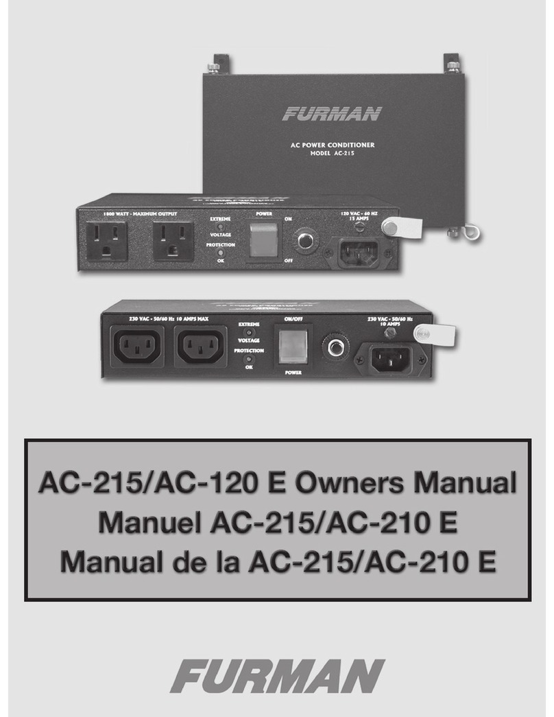 Furman AC-120 E User manual