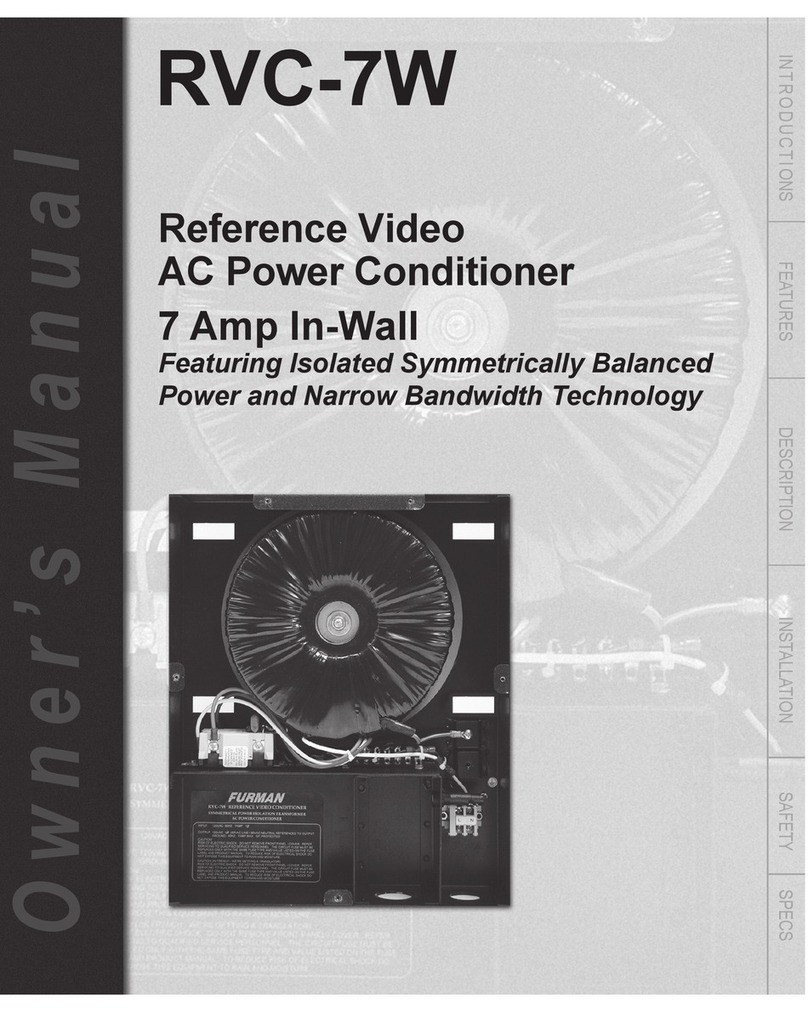 Furman RVC-7W User manual