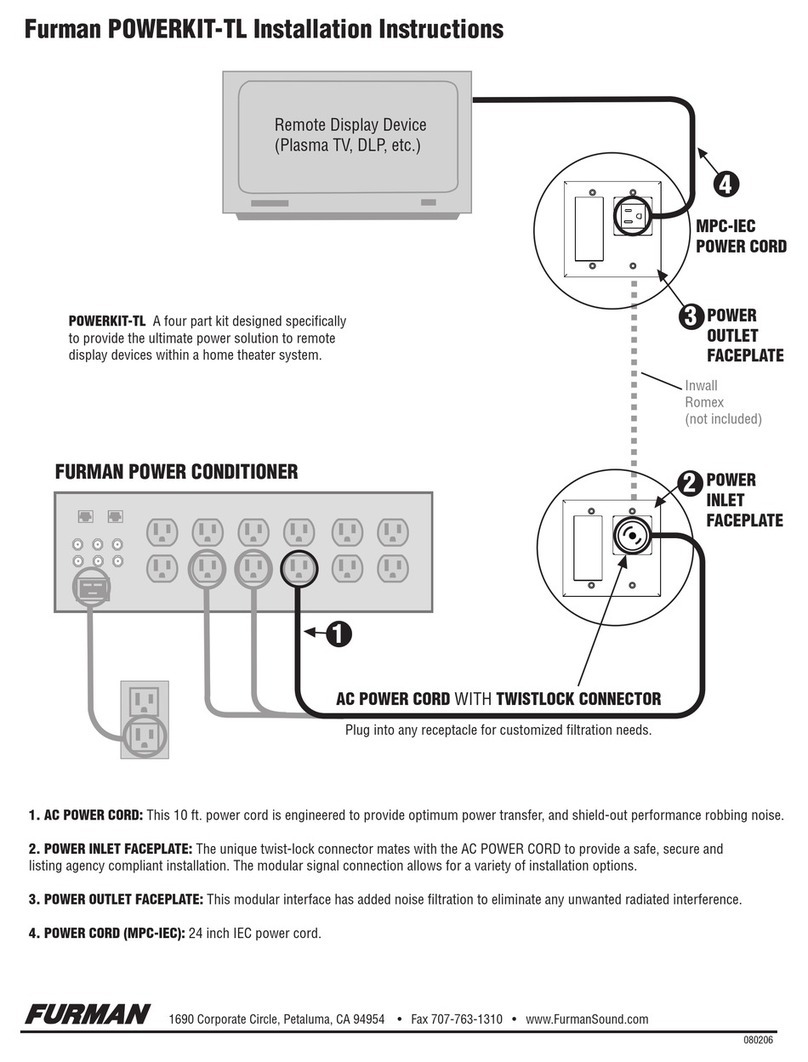 Furman PWRKITTL installation instructions