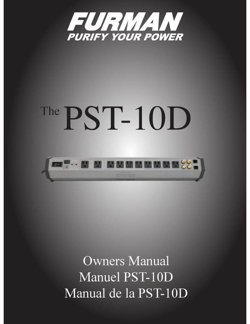 Furman PST-10D User manual