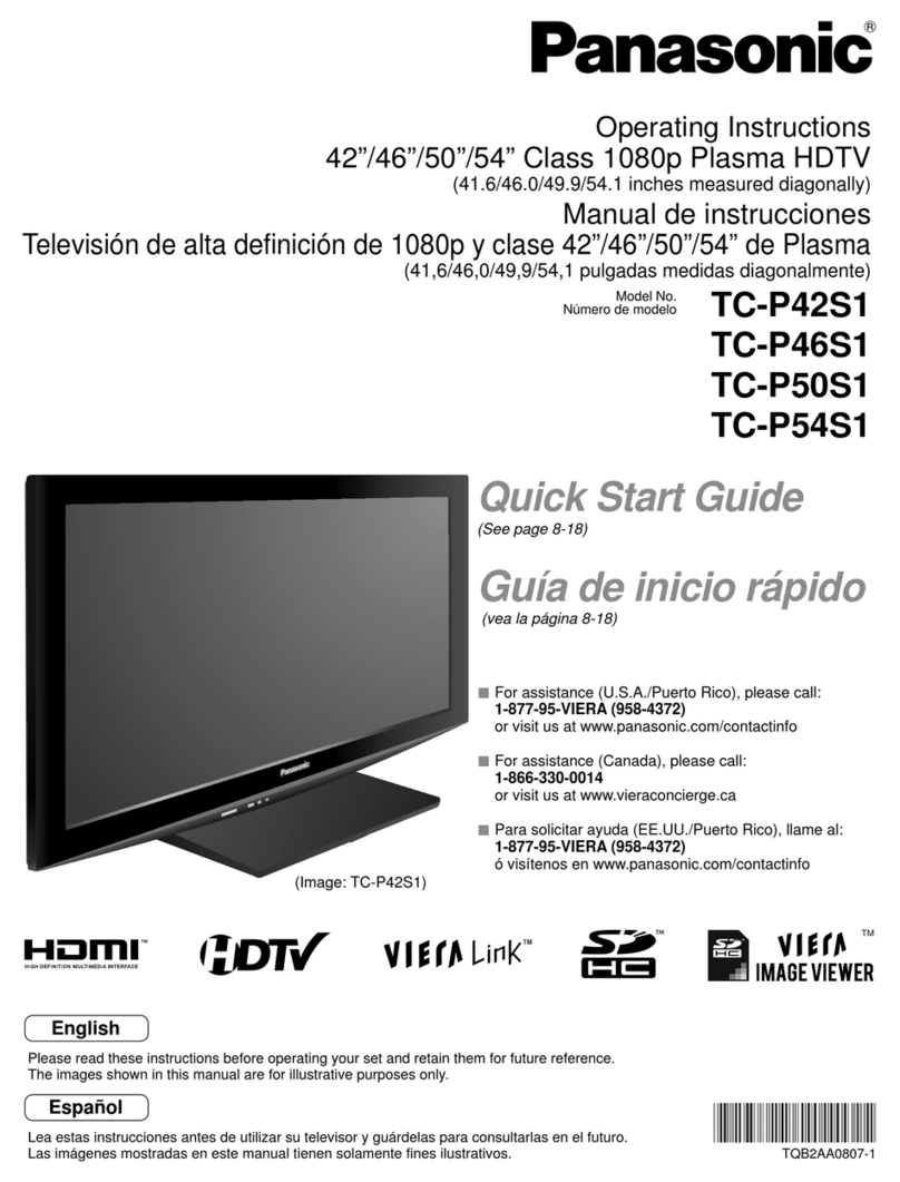 Panasonic Viera TC-P46S1 User manual
