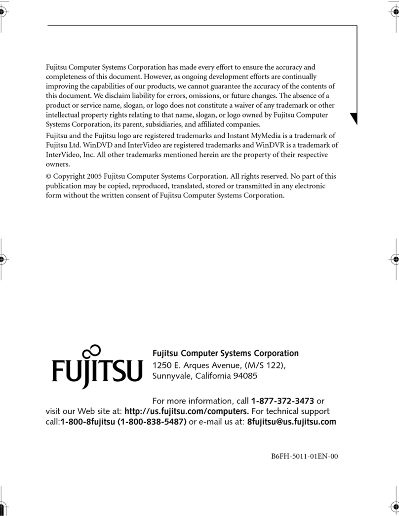 Fujitsu Lifebook N3510 User manual
