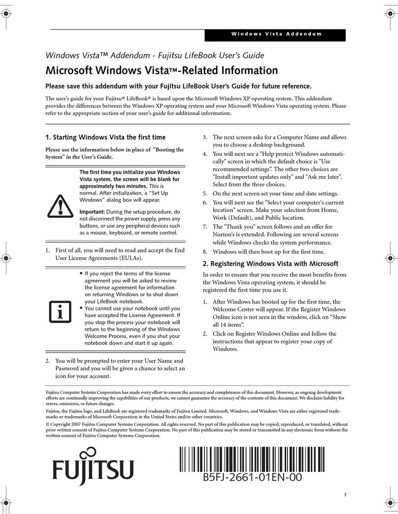 Fujitsu LifeBook C1410 User manual
