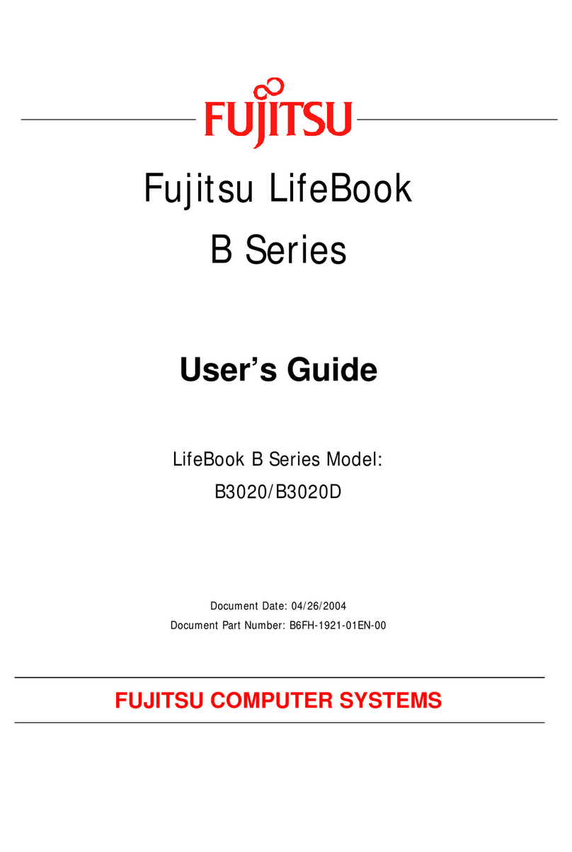 Fujitsu Lifebook B3020D user guide