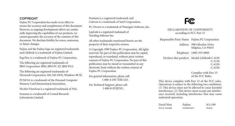 Fujitsu LifeBook C-4120 User manual