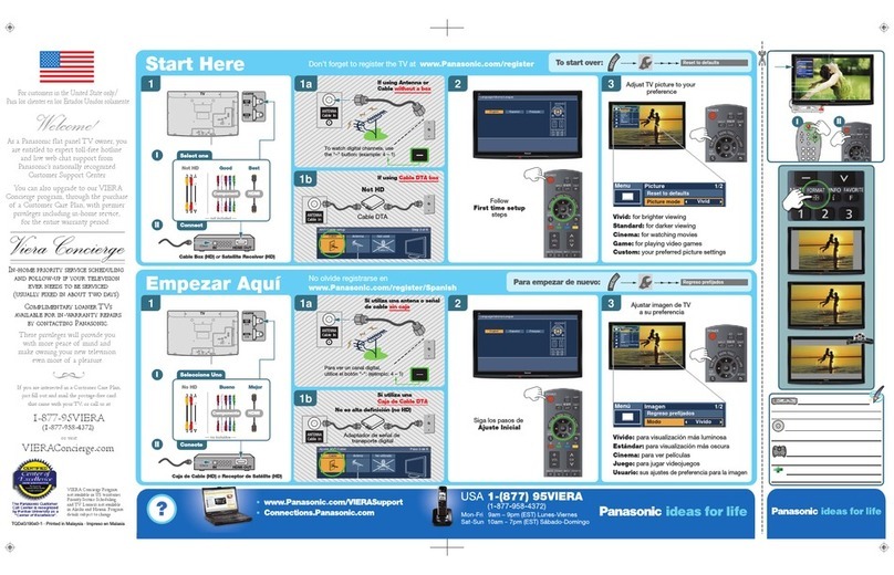 Panasonic Viera TC-L32X2 Instruction Manual