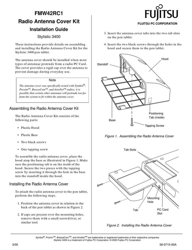 Fujitsu Stylistic 3400 User manual