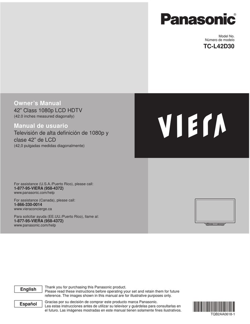 Panasonic TC-L42D30 User manual