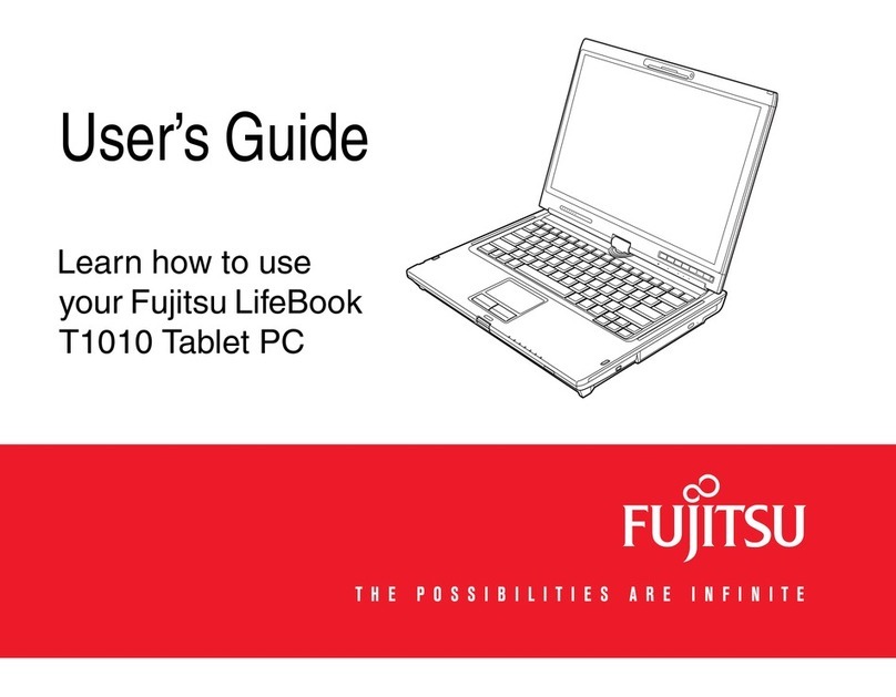 Fujitsu T1010 - LifeBook Tablet PC user guide