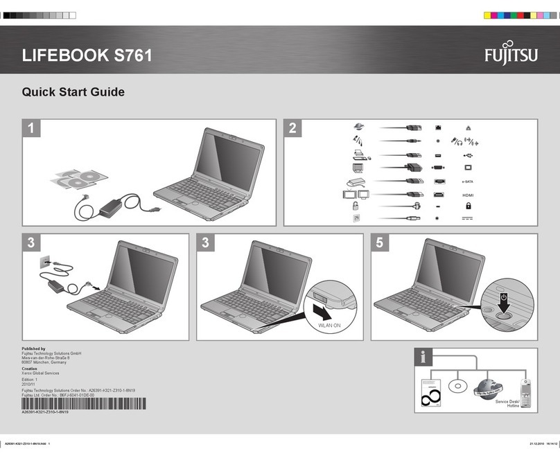 Fujitsu Lifebook S761 User manual