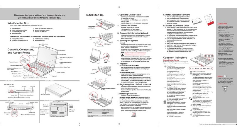 Fujitsu S6520 - LifeBook - Core 2 Duo 2.4 GHz User manual