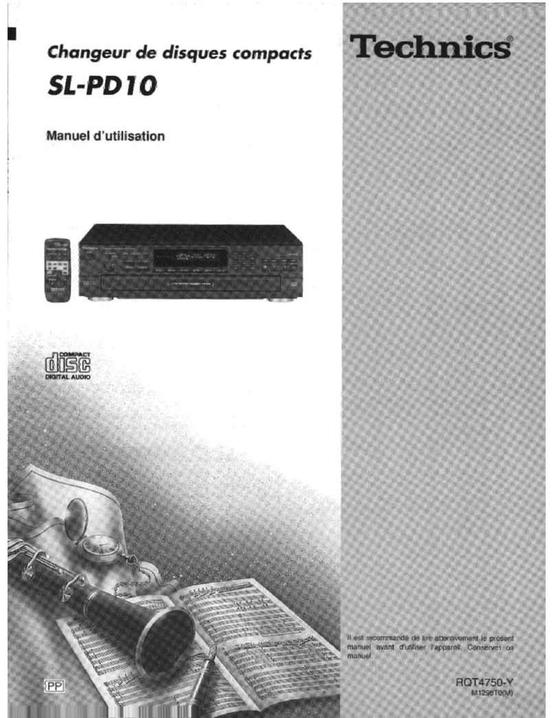 Panasonic SLPD10 - COMPACT DISC CHANGER operating manual