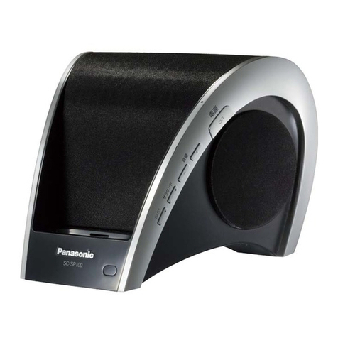 Panasonic SCSP100 - COMPACT STEREO SYSTEM operating instructions