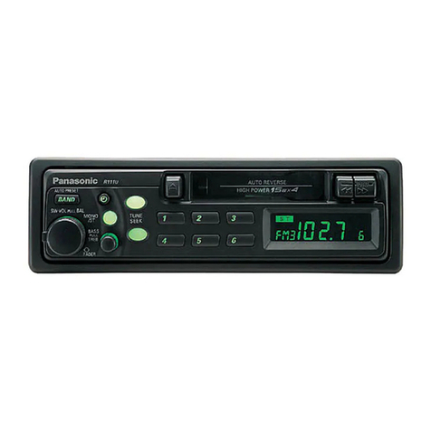 Panasonic CQ-R111U operating instructions