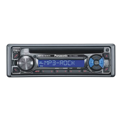 Panasonic CQC1300U - AUTO RADIO/CD DECK User manual