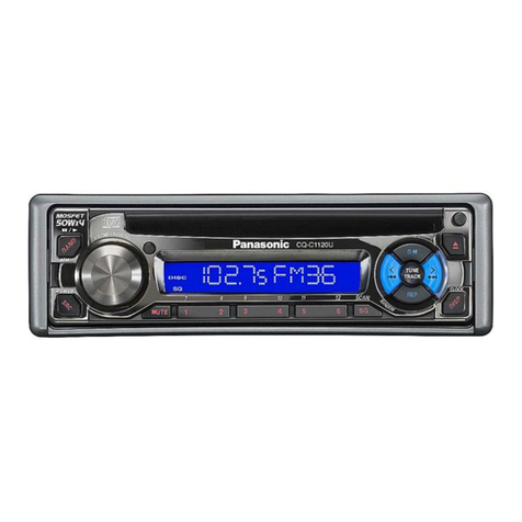 Panasonic CQC1120U - AUTO RADIO/CD DECK operating instructions