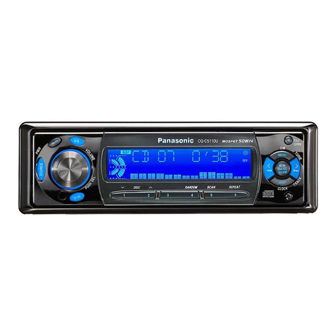 Panasonic CQC5110U - AUTO RADIO/CD DECK User manual