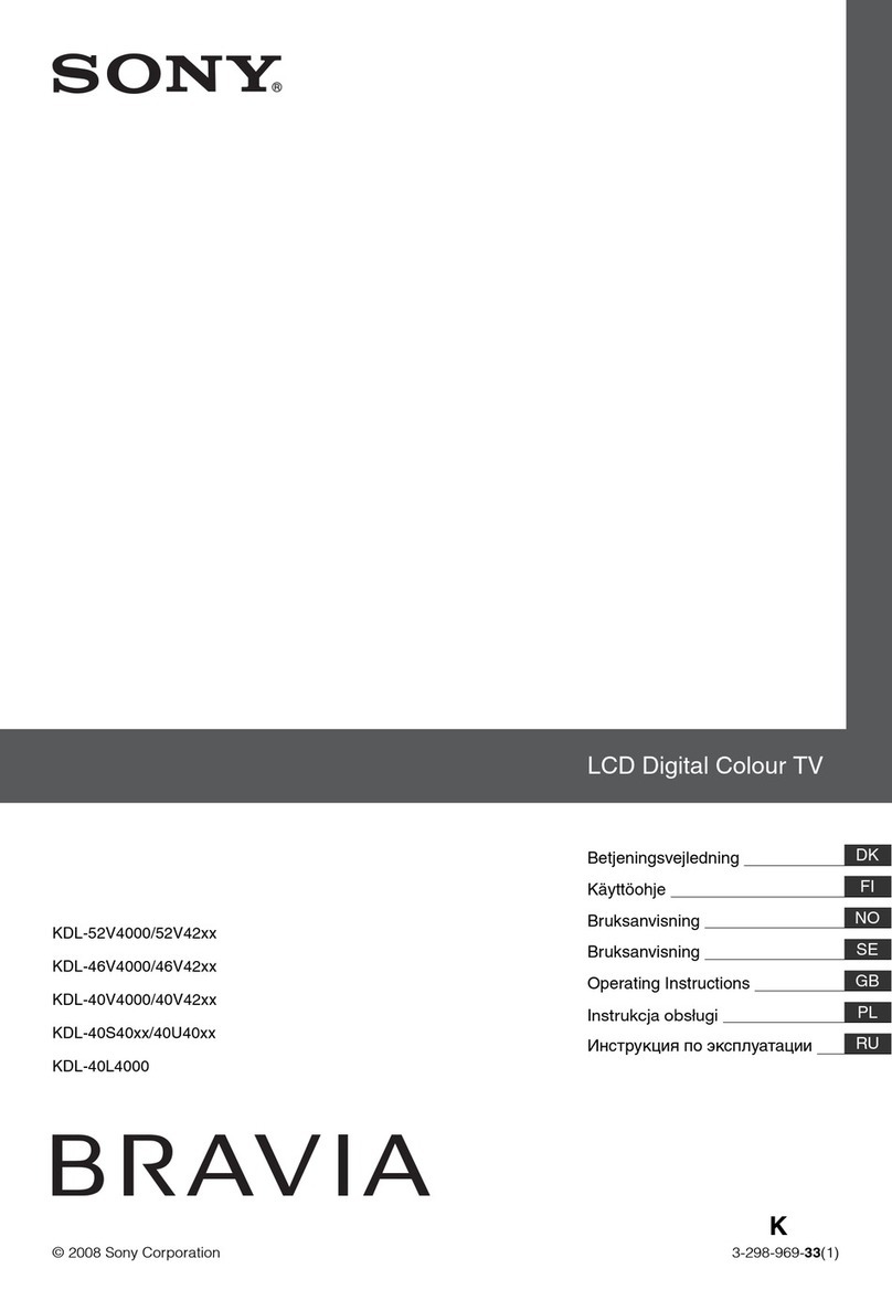 Sony Bravia KDL-40L4000 User manual