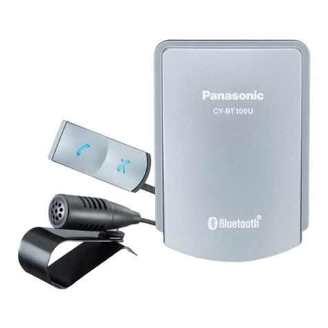 Panasonic CYBT100U - CAR AUDIO User manual Panasonic CYBT100U - CAR AUDIO User manual