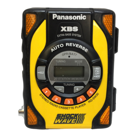 Panasonic RQ-SW30 User manual