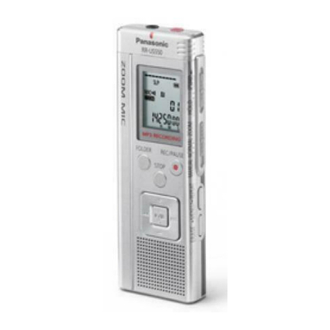 Panasonic RRUS550 - IC RECORDER User manual