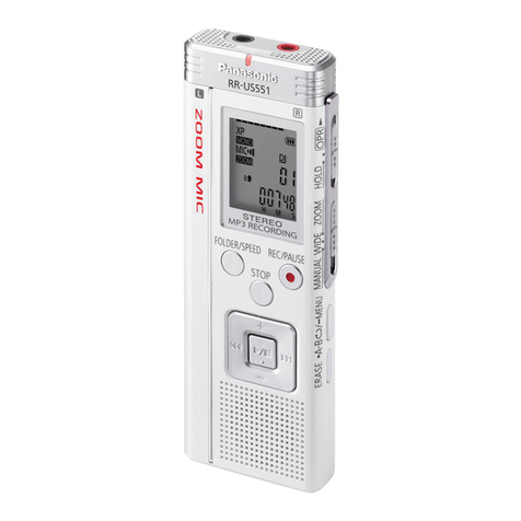 Panasonic RRUS551 - IC RECORDER operating instructions Panasonic RRUS551 - IC RECORDER operating instructions