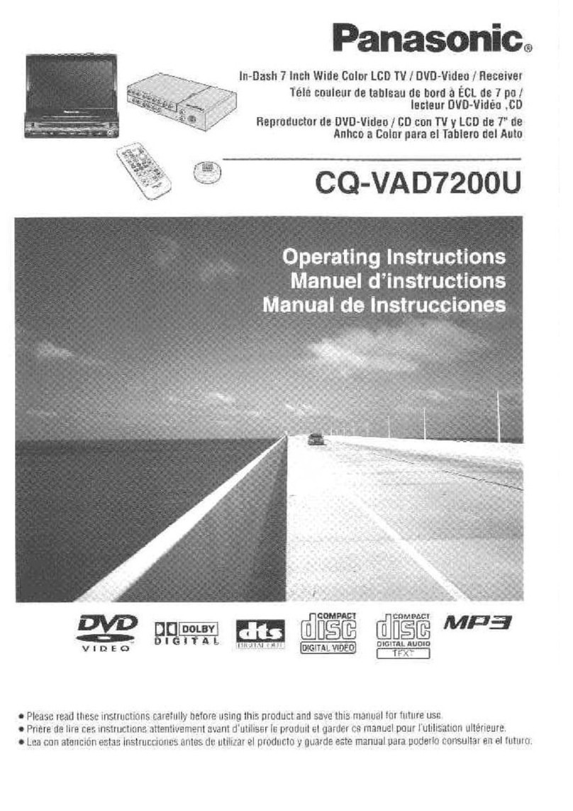 Panasonic CQ-VAD7200U operating manual