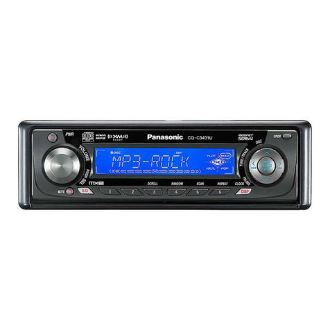 Panasonic CQC3401U - AUTO RADIO/CD DECK operating instructions