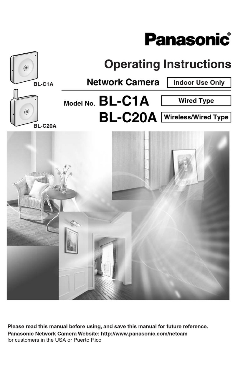 Panasonic BL-C1A - Network Camera operating instructions