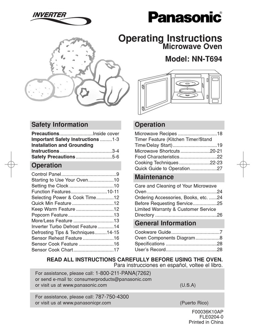 Panasonic NN-T694SF User manual