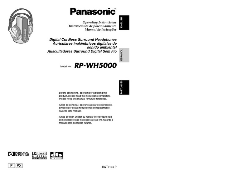 Panasonic RP-WH5000-S operating instructions