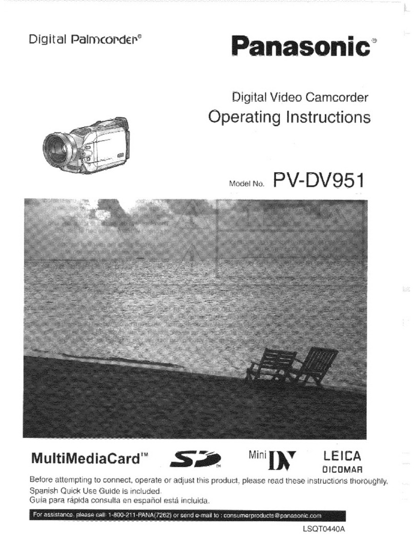 Panasonic Palmcorder PV-DV951 User manual