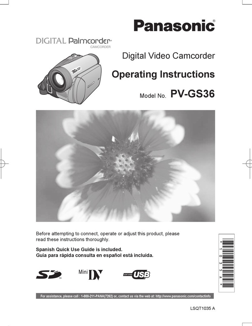 Panasonic PV-GS36 operating instructions