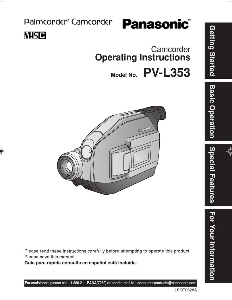 Panasonic Palmcorder PV-L353 User manual